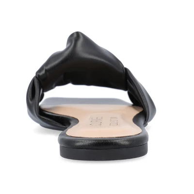 Journee Collection Womens Dianah Tru Comfort Foam Slip On Slide Flat Sandals 4 Journee Collection Womens Dianah Tru Comfort Foam Slip On Slide Flat Sandals - Image 2