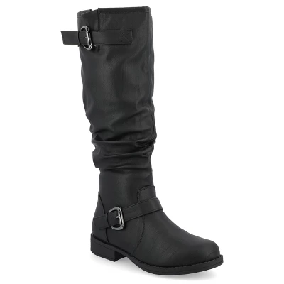 Journee Collection Womens Stormy Stacked Heel Riding Boots 11 Journee Collection Womens Stormy Stacked Heel Riding Boots - Image 9