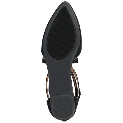 Journee Collection Womens Marlee Tru Comfort Foam Back Heel Zip Pointed Toe Cage Flats 6 Journee Collection Womens Marlee Tru Comfort Foam Back Heel Zip Pointed Toe Cage Flats - Image 4