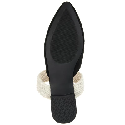 Journee Collection Womens Roxeene Slip On Pointed Toe Mules Flats 6 Journee Collection Womens Roxeene Slip On Pointed Toe Mules Flats - Image 4