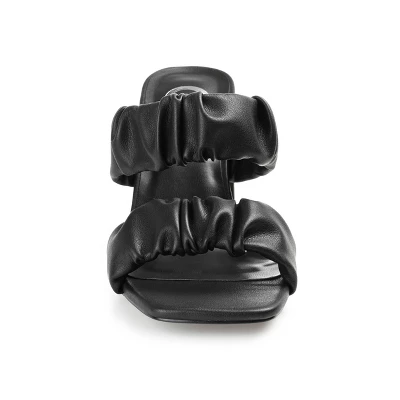 Journee Collection Womens Zoee Open Square Toe Block Heel Sandals 7 Journee Collection Womens Zoee Open Square Toe Block Heel Sandals - Image 5