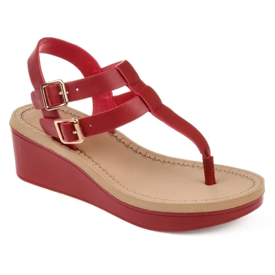 Journee Collection Womens Bianca Tru Comfort Foam Wedge Heel Buckle Sandals 13 Journee Collection Womens Bianca Tru Comfort Foam Wedge Heel Buckle Sandals - Image 11