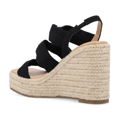 Journee Collection Womens Santorynn Tru Comfort Foam Sling Back Espadrille Platform Wedge Sandals 8 Journee Collection Womens Santorynn Tru Comfort Foam Sling Back Espadrille Platform Wedge Sandals - Image 6