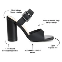 Journee Collection Womens Luca Tru Comfort Foam Open Square Toe Block Heel Sandals 22 Journee Collection Womens Luca Tru Comfort Foam Open Square Toe Block Heel Sandals -Journee Collection GUEST 4330071e c28b 4782 9ad9 8c1db146d4e9