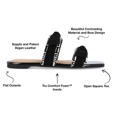 Journee Collection Womens Ireanna Tru Comfort Foam Slip On Slide Flat Sandals 9 Journee Collection Womens Ireanna Tru Comfort Foam Slip On Slide Flat Sandals - Image 7
