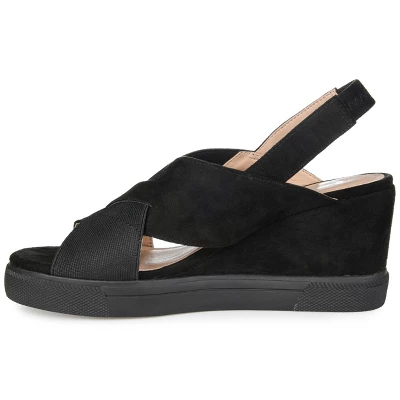 Journee Collection Womens Ronnie Wedge Heel Slip On Sandals 3 Journee Collection Womens Ronnie Wedge Heel Slip On Sandals
