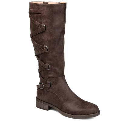 Journee Collection Womens Carly Stacked Heel Riding Boots 12 Journee Collection Womens Carly Stacked Heel Riding Boots - Image 10