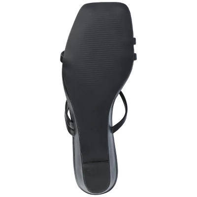 Journee Collection Womens Takarah Crossover Strap Slip On Wedge Sandals 6 Journee Collection Womens Takarah Crossover Strap Slip On Wedge Sandals - Image 4