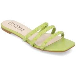 Journee Collection Womens Camarie Slip On Slide Multi Strap Sandals -Journee Collection GUEST 46df3a67 688d 41d0 8851 37e284f7c530