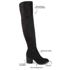 Journee Collection Womens Sana Stacked Heel Over The Knee Boots 18 Journee Collection Womens Sana Stacked Heel Over The Knee Boots -Journee Collection GUEST 473d17d5 7568 4a32 99c4 38081704ba21