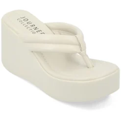 Journee Collection Womens Shareene Tru Comfort Foam Slip On Platform Wedge Sandals 23 Journee Collection Womens Shareene Tru Comfort Foam Slip On Platform Wedge Sandals -Journee Collection GUEST 47894bfe 7a7d 4e38 b06b 5d1c87e595b2