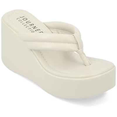 Journee Collection Womens Shareene Tru Comfort Foam Slip On Platform Wedge Sandals 11 Journee Collection Womens Shareene Tru Comfort Foam Slip On Platform Wedge Sandals - Image 9