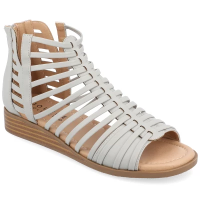 Journee Collection Womens Delilah Tru Comfort Foam Gladiator Sliver Wedge Sandals 15 Journee Collection Womens Delilah Tru Comfort Foam Gladiator Sliver Wedge Sandals - Image 13