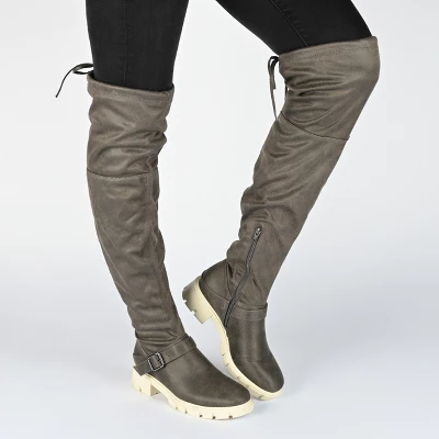 Journee Collection Womens Salisa Tru Comfort Foam Wide Calf Block Heel Over The Knee Boots 10 Journee Collection Womens Salisa Tru Comfort Foam Wide Calf Block Heel Over The Knee Boots - Image 8