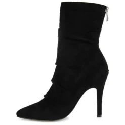 Journee Collection Womens Markie Back Heel Zip Stiletto Booties