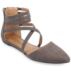 Journee Collection Womens Marlee Tru Comfort Foam Back Heel Zip Pointed Toe Cage Flats 25 Journee Collection Womens Marlee Tru Comfort Foam Back Heel Zip Pointed Toe Cage Flats -Journee Collection GUEST 48079111 3f70 466b 8cb4 3a040c814053