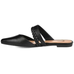 Journee Collection Womens Olivea Tru Comfort Foam Slip On Almond Toe Mules Flats