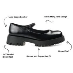 Journee Collection Womens Kamie Mary Jane Round Toe Buckle Flats -Journee Collection GUEST 4c0deabf 9dfb 4987 a240 5e534e81ba83