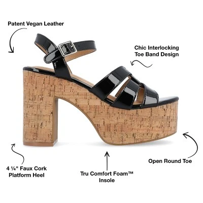 Journee Collection Womens Jania Tru Comfort Foam Buckle Platform Sandals 9 Journee Collection Womens Jania Tru Comfort Foam Buckle Platform Sandals - Image 7