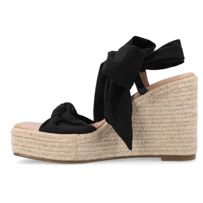 Journee Collection Womens Surria Tru Comfort Foam Espadrille Platform Wedge Sandals 3 Journee Collection Womens Surria Tru Comfort Foam Espadrille Platform Wedge Sandals