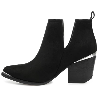 Journee Collection Womens Issla Pull On Stacked Heel Booties 3 Journee Collection Womens Issla Pull On Stacked Heel Booties