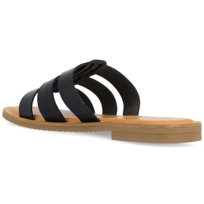 Journee Collection Womens Serrie Tru Comfort Foam Slip On Slide Flat Sandal 8 Journee Collection Womens Serrie Tru Comfort Foam Slip On Slide Flat Sandal - Image 6