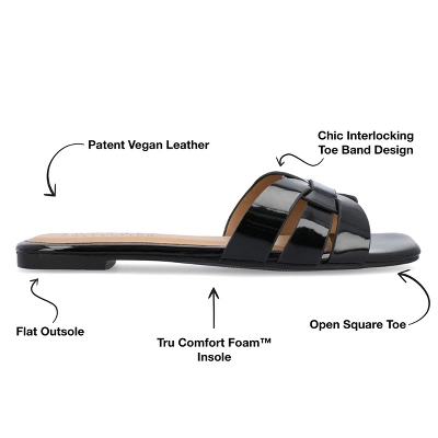 Journee Collection Womens Arrina Tru Comfort Foam Slip On Slide Flat Sandals 9 Journee Collection Womens Arrina Tru Comfort Foam Slip On Slide Flat Sandals - Image 7