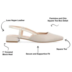 Journee Collection Womens Paislee Sling Back Block Heel Square Toe Flats 21 Journee Collection Womens Paislee Sling Back Block Heel Square Toe Flats -Journee Collection GUEST 4f88ed6e 45c9 4caa 85d1 93a87f08bc45