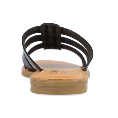 Journee Collection Womens Serrie Tru Comfort Foam Slip On Slide Flat Sandal 4 Journee Collection Womens Serrie Tru Comfort Foam Slip On Slide Flat Sandal - Image 2