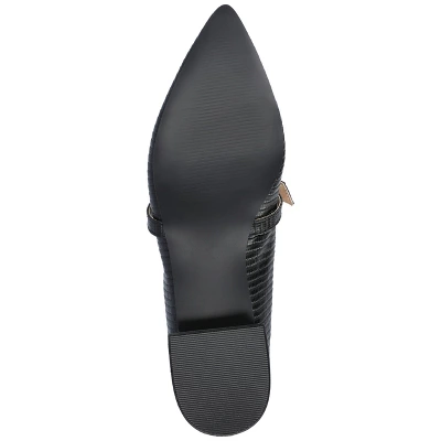 Journee Collection Womens Cait Textured Material Slip On Mary Jane Flats 6 Journee Collection Womens Cait Textured Material Slip On Mary Jane Flats - Image 4