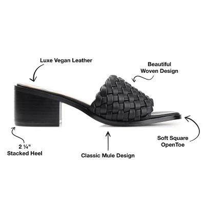 Journee Collection Womens Fylicia Open Toe Mid Stacked Heel Pumps 9 Journee Collection Womens Fylicia Open Toe Mid Stacked Heel Pumps - Image 7