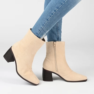 Journee Collection Womens Sloann Tru Comfort Foam Inside Zip Stacked Heel Booties 10 Journee Collection Womens Sloann Tru Comfort Foam Inside Zip Stacked Heel Booties - Image 8