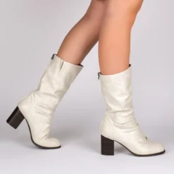 Journee Collection Womens Sequoia Stacked Heel Mid Calf Boots -Journee Collection GUEST 51343683 191b 406c 8619 48c3f738125d