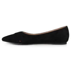 Journee Collection Womens Winslo Slip On Pointed Toe Ballet Flats