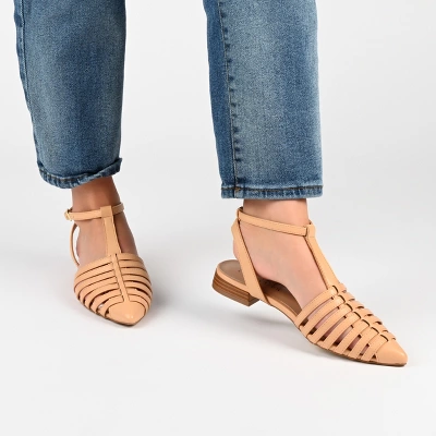 Journee Collection Womens Alivia Ankle Strap Block Heel Pointed Toe Flats 10 Journee Collection Womens Alivia Ankle Strap Block Heel Pointed Toe Flats - Image 8