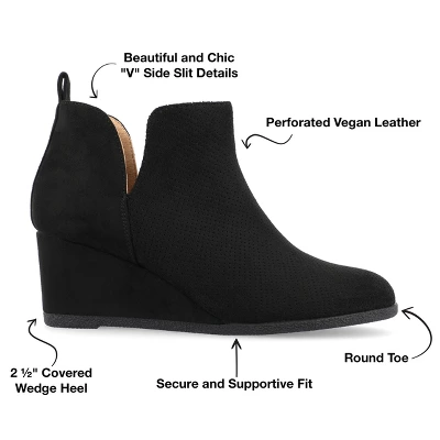 Journee Collection Womens Mylee Pull On Wedge Booties 9 Journee Collection Womens Mylee Pull On Wedge Booties - Image 7