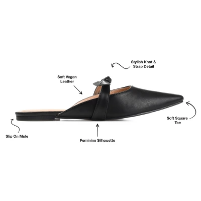 Journee Collection Womens Missie Slip On Square Toe Mules Flats 9 Journee Collection Womens Missie Slip On Square Toe Mules Flats - Image 7