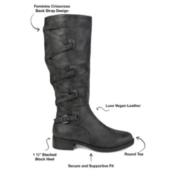 Journee Collection Womens Carly Stacked Heel Riding Boots 20 Journee Collection Womens Carly Stacked Heel Riding Boots -Journee Collection GUEST 55fd0312 d06f 42a2 a4c5 83fa89931d5b 1