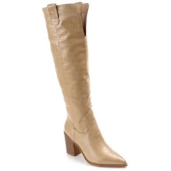 Journee Collection Womens Therese Tru Comfort Foam Wide Calf Stacked Heel Knee High Boots -Journee Collection GUEST 572f7a97 f37a 4c97 9b71 232045b7d842