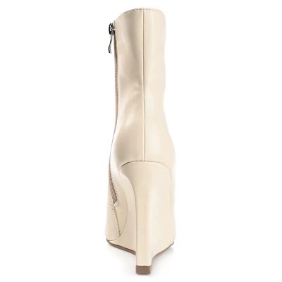 Journee Collection Womens Glorria Tru Comfort Foam Inside Zip Wedge Booties 4 Journee Collection Womens Glorria Tru Comfort Foam Inside Zip Wedge Booties - Image 2