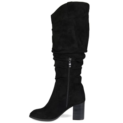 Journee Collection Womens Aneil Wide Calf Stacked Heel Knee High Boots 3 Journee Collection Womens Aneil Wide Calf Stacked Heel Knee High Boots