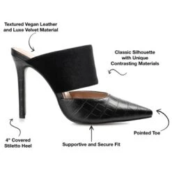 Journee Collection Womens Sutonn Mules High Stiletto Pointed Toe Pumps -Journee Collection GUEST 58fc49db d6c0 466a ad3c c80773e6c447
