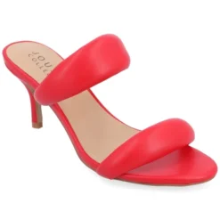 Journee Collection Womens Mellody Light Puff Strap Slip On Open Toe Pumps -Journee Collection GUEST 5c02751a 7840 4f33 93df 5995a5dd3228