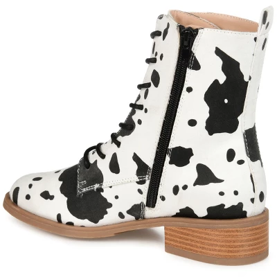 Journee Collection Womens Vienna Block Heel Combat Boots 8 Journee Collection Womens Vienna Block Heel Combat Boots - Image 6