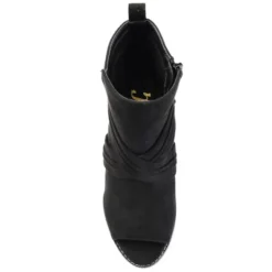 Journee Collection Womens Sabeena Inside Zip Open Toe Wedge Booties -Journee Collection GUEST 5ce20ad1 a597 4ddf bf39 cbef57bbad71