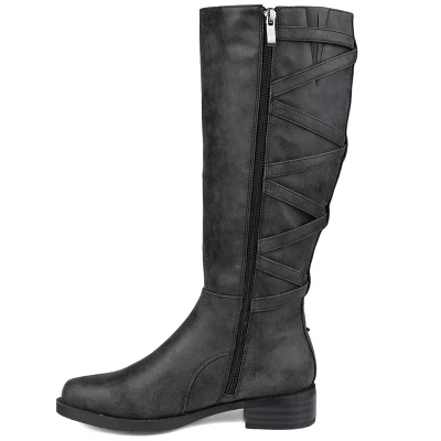 Journee Collection Womens Carly Stacked Heel Riding Boots 3 Journee Collection Womens Carly Stacked Heel Riding Boots