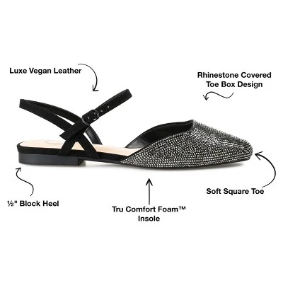 Journee Collection Womens Nysha Tru Comfort Foam Buckle Square Toe Ballet Flats 9 Journee Collection Womens Nysha Tru Comfort Foam Buckle Square Toe Ballet Flats - Image 7