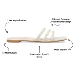 Journee Collection Womens Camarie Slip On Slide Multi Strap Sandals -Journee Collection GUEST 5d864474 addc 4433 806f 8a70af727d4e