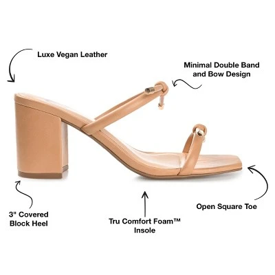 Journee Collection Womens Jessa Tru Comfort Foam Open Square Toe Block Heel Sandals Tan 9 9 Journee Collection Womens Jessa Tru Comfort Foam Open Square Toe Block Heel Sandals Tan 9 - Image 7