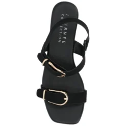 Journee Collection Womens Twylah Low Stacked Heel Sling Back Sandals -Journee Collection GUEST 5db71ed9 9c7e 4e78 bb8b 516ccb777cdb